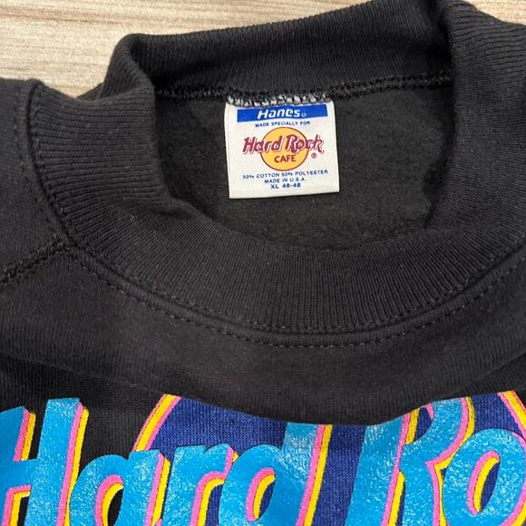 2 Bundle Hard-rock-cafe Men's Crewneck Sweatshirts - Picture 3 of 7